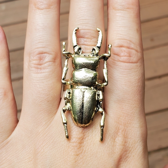 *HOST PICK NWOT *RARE* Bronze Egyptian Scarab Ring - Picture 7 of 10